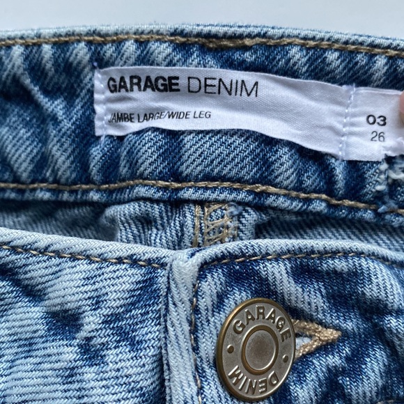 Garage Wide Leg Blue Jeans - Picture 2 of 3